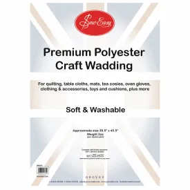 Premium Polyester Craft Wadding - 39.5" x 45.5"