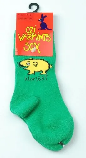 2023 Ozi Varmints Coloured Socks  - Wombat