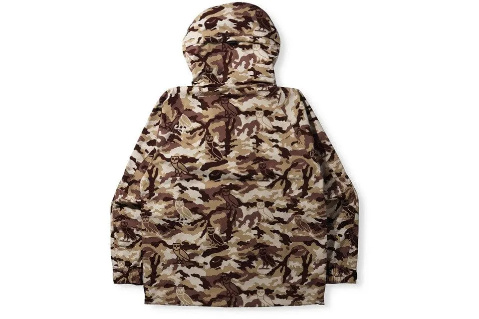 BAPE X OVO WOODLAND CAMO SNOWBOARD JACKET BEIGE