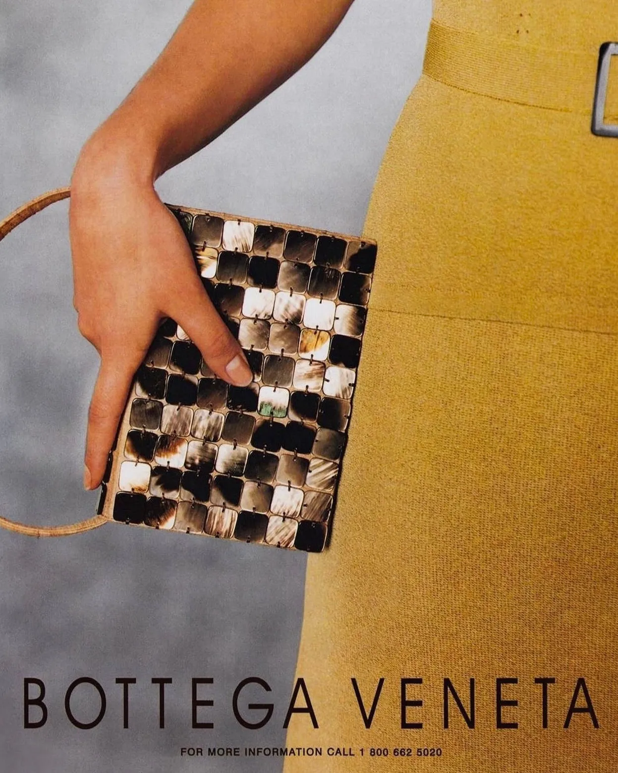 Bottega Veneta Vintage SS 1997 Mother of Pearl Chainmail Bag