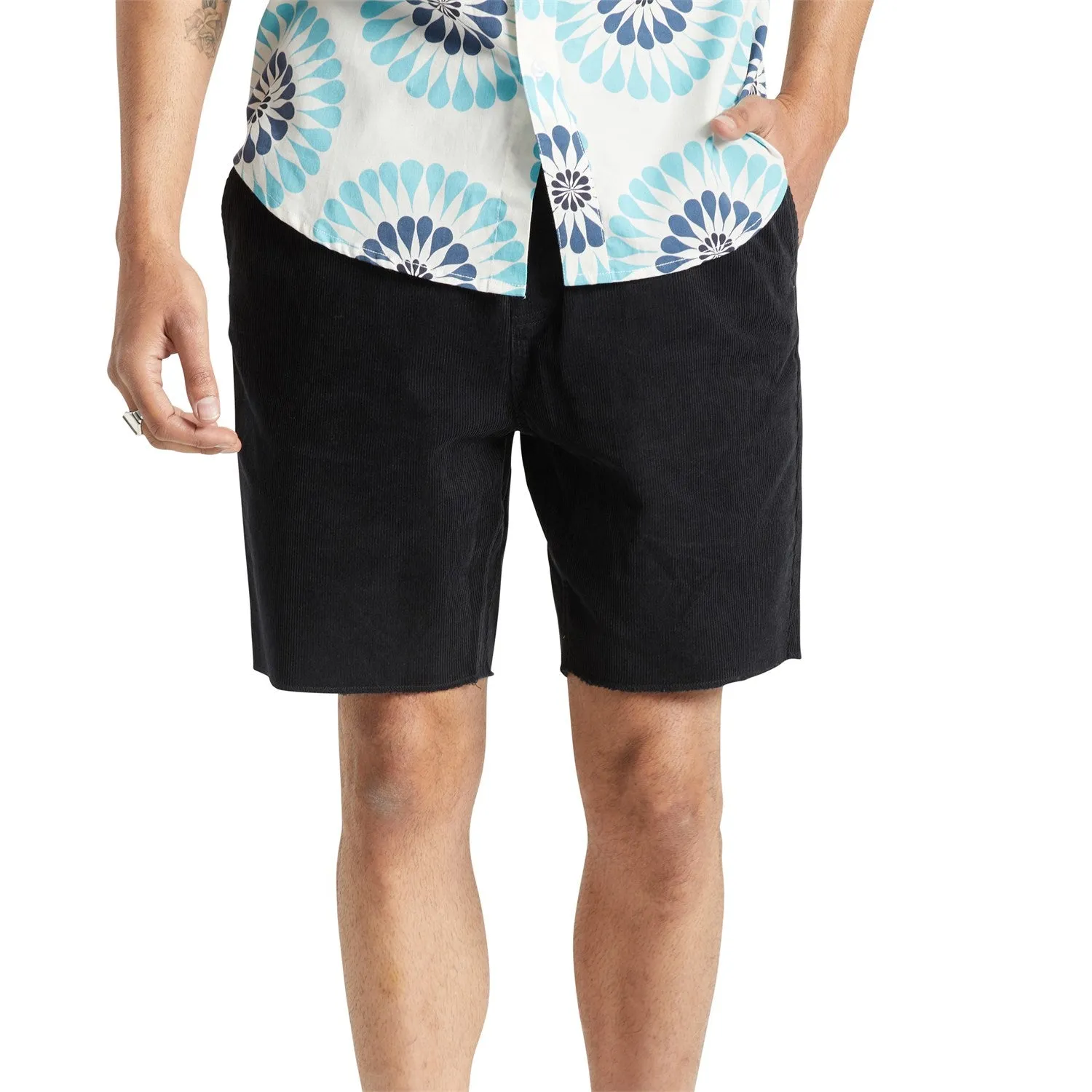 Brixton Madrid II shorts with hem, black