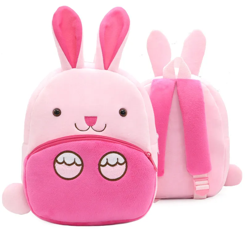 Bunny plush pattern soft backpack