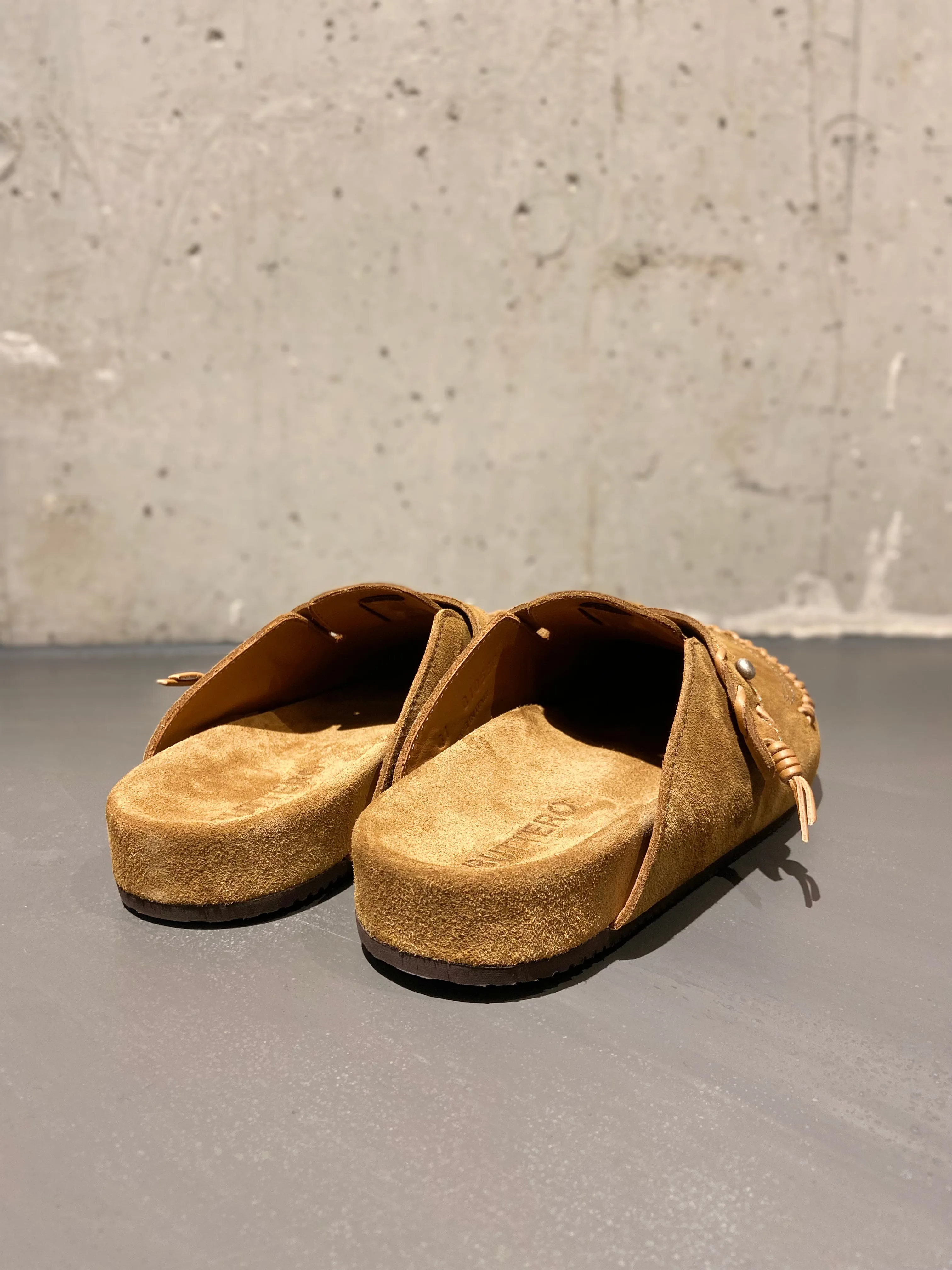 BUTTERO GLAMPING SLIDES SUEDE