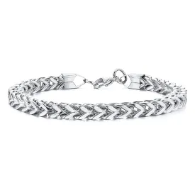 Classy Men Silver Foxtail Bracelet