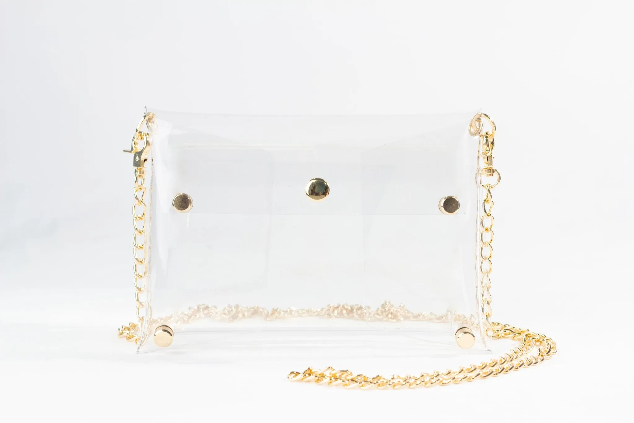 Clearly Handbags - Rainey See-Through Bag in Gold