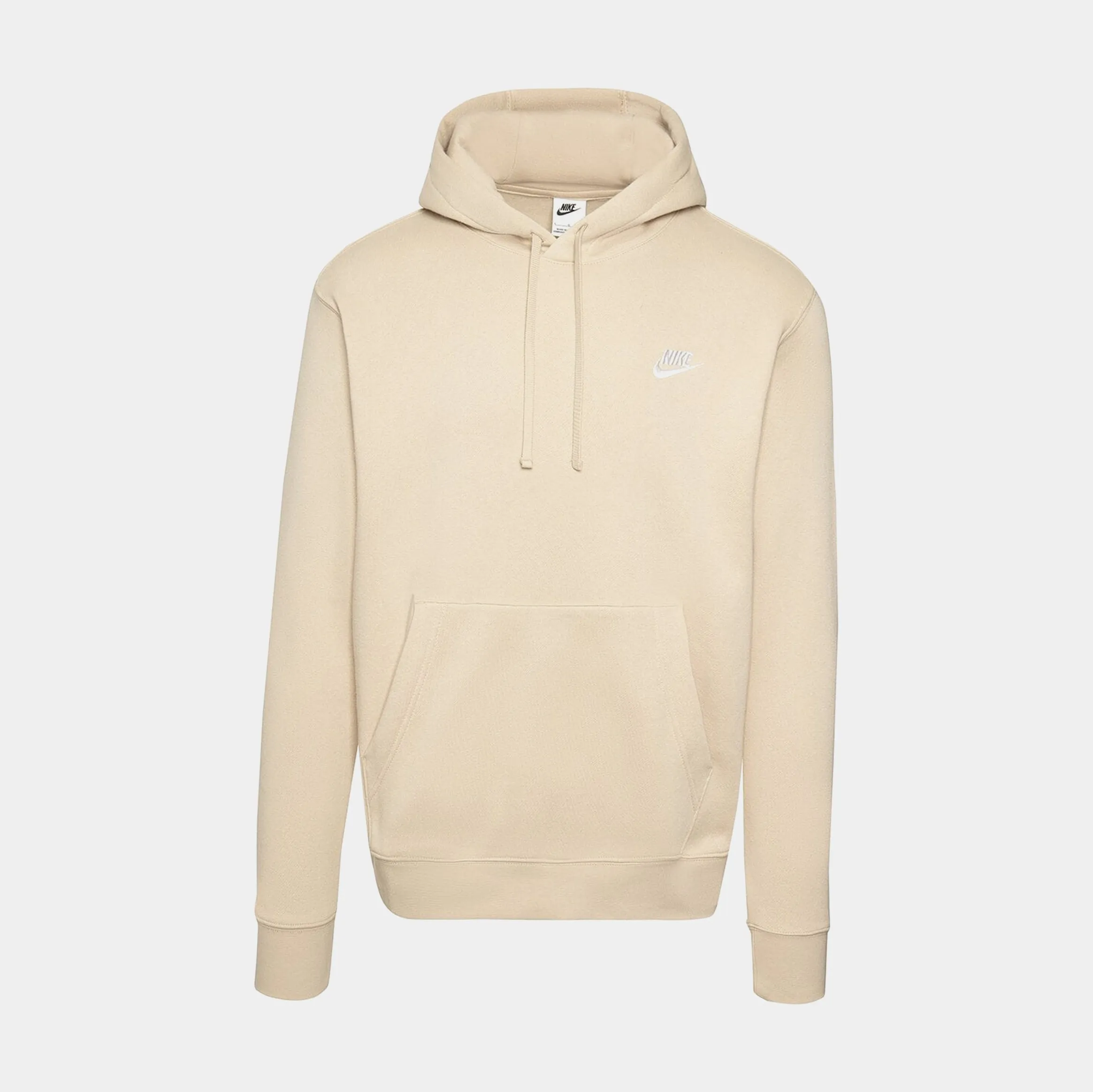 Club Fleece Pullover Mens Hoodie (Beige)