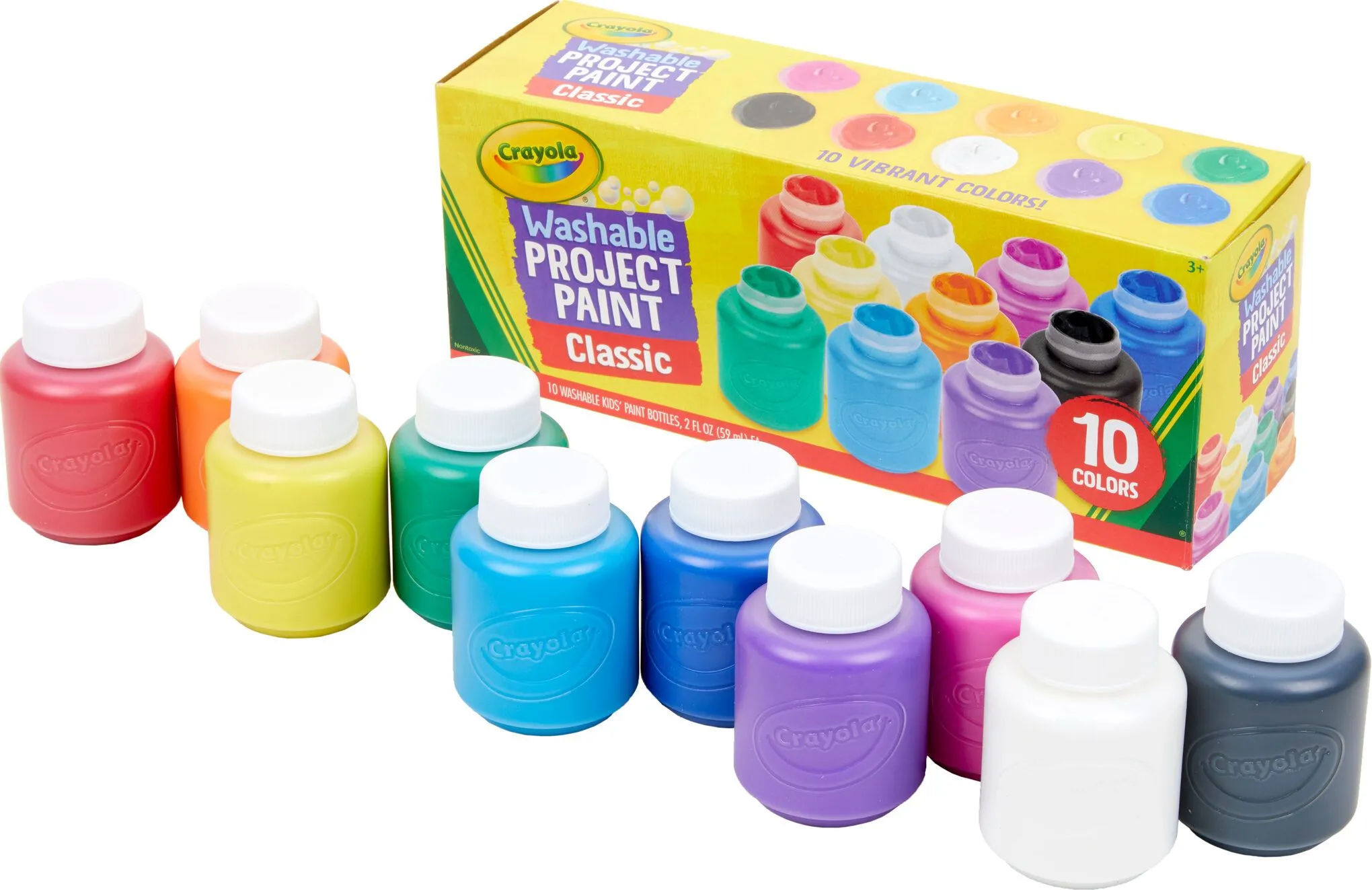 Crayola 10 Colours Washable Kids Paint