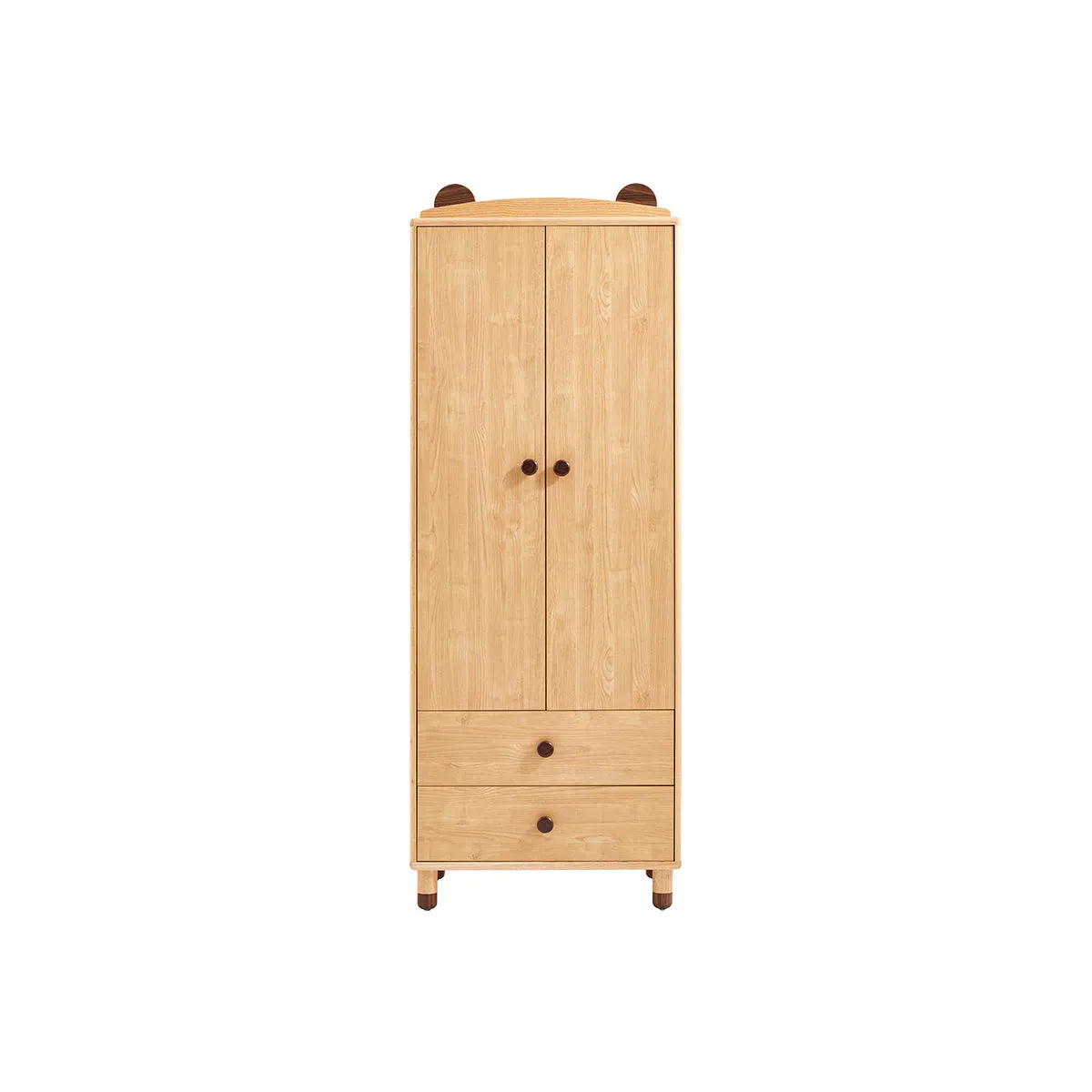 Dear Bear Kids Oak Wardrobe