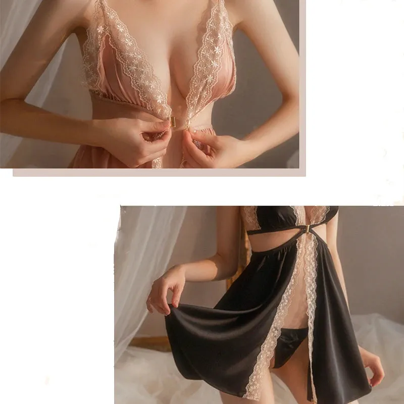 Elegant Floral Lace Nightgown for Women