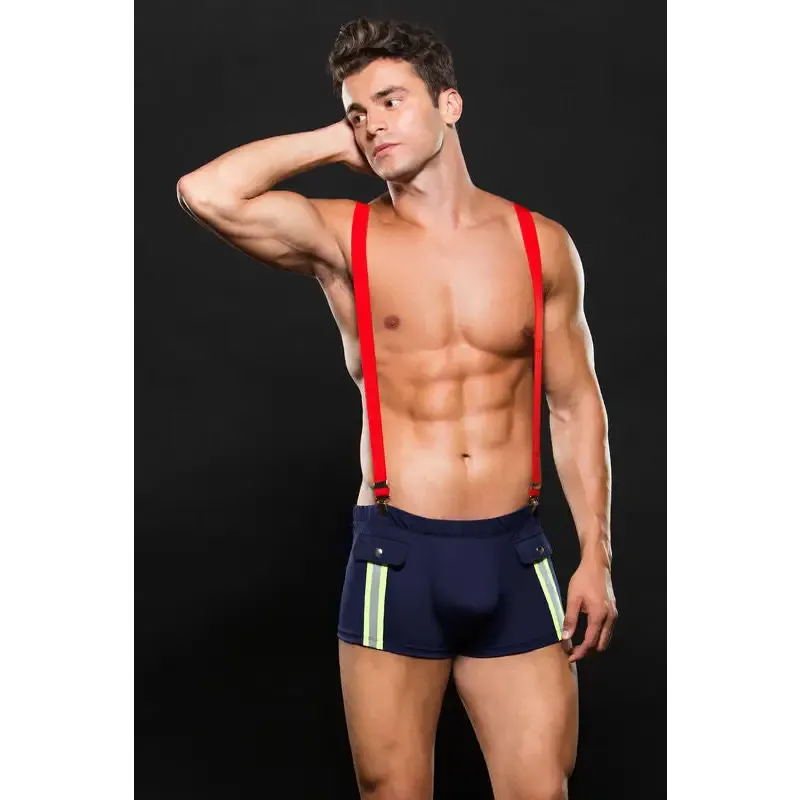 Envy Fireman Bottom W/ Suspenders 2pc L/xl