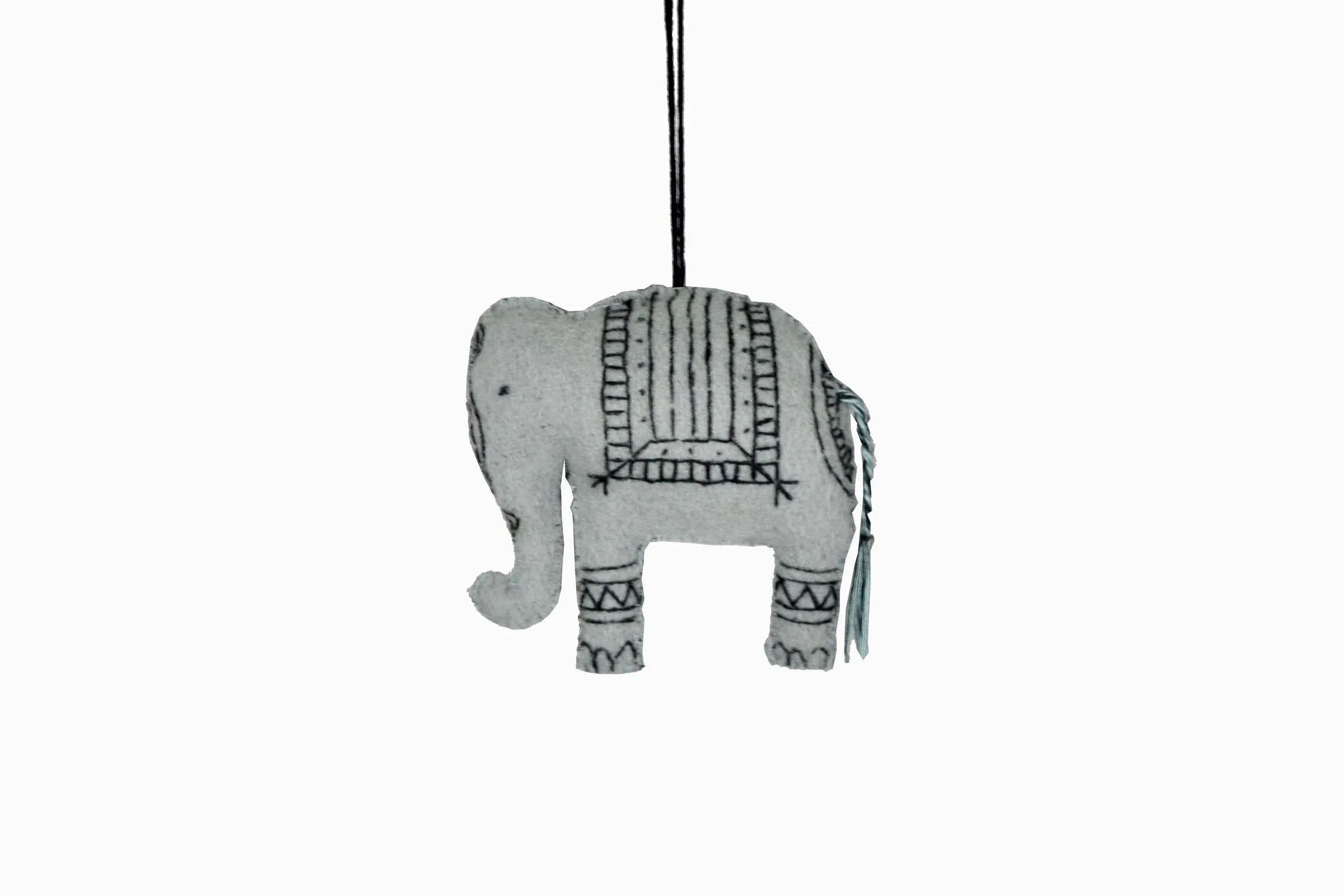 Felt elephant decoration