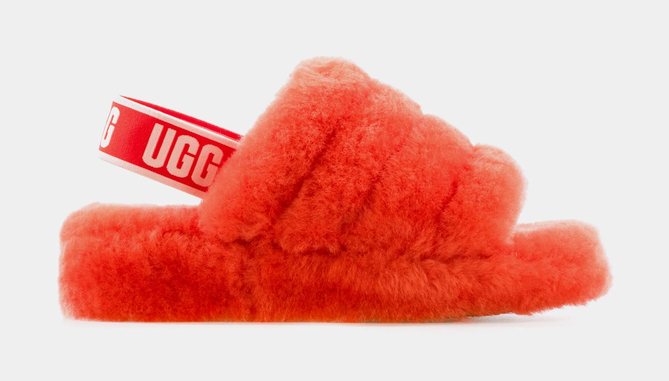 Fluff Yeah Womens Slide Sandals (Red)