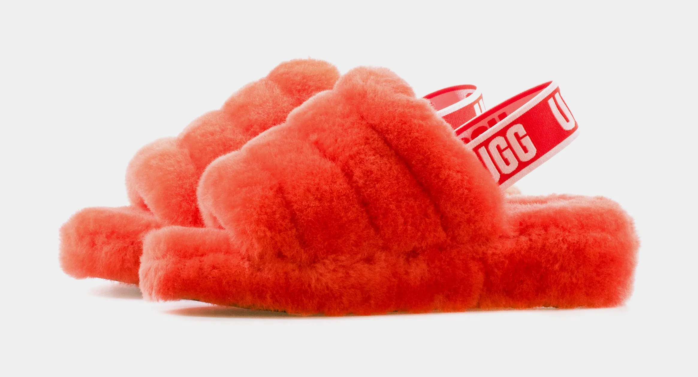 Fluff Yeah Womens Slide Sandals (Red)