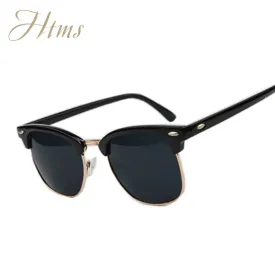 High Quality Half Metal Sunglasses Men Women Brand Designer Glasses Mirror Sun Glasses Fashion Gafas Oculos De Sol UV400 Classic