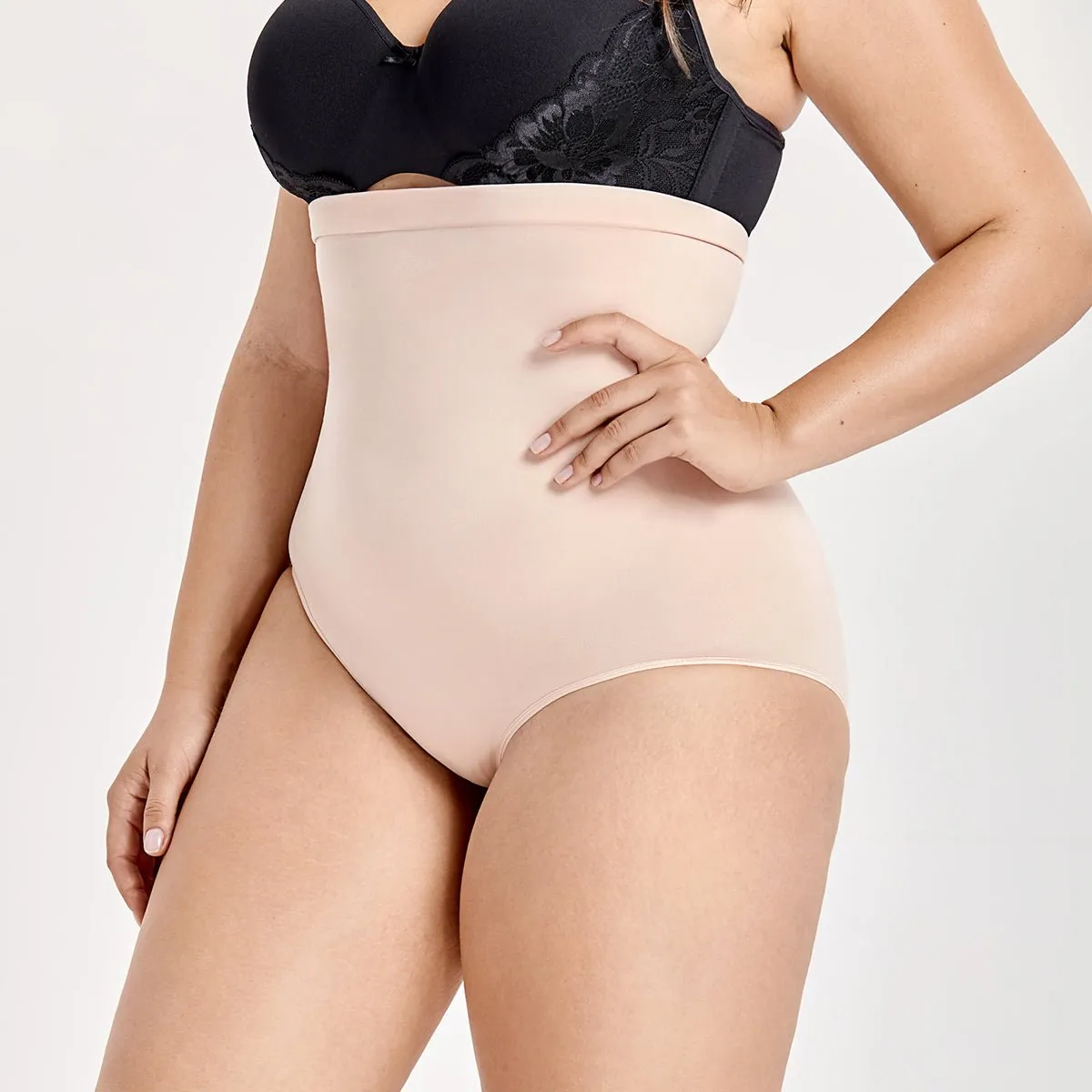 High Waist Tummy Control Shapewear Plus Size Nude Panty