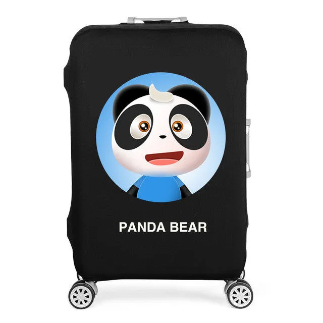 HMUNII Elastic Luggage Protective Cover For 19-32 inch Trolley Suitcase Protect Dust Bag Case Child Cartoon Travel Accessories