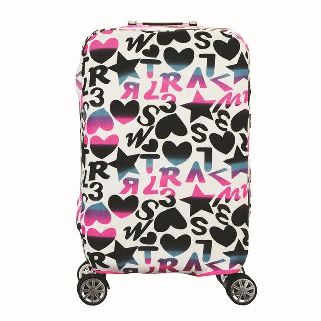 HMUNII Elastic Luggage Protective Cover For 19-32 inch Trolley Suitcase Protect Dust Bag Case Child Cartoon Travel Accessories