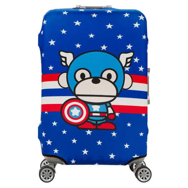 HMUNII Elastic Luggage Protective Cover For 19-32 inch Trolley Suitcase Protect Dust Bag Case Child Cartoon Travel Accessories