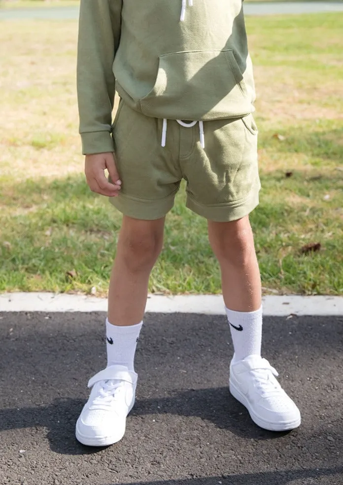 Kids Lounge Short - WARM GREEN