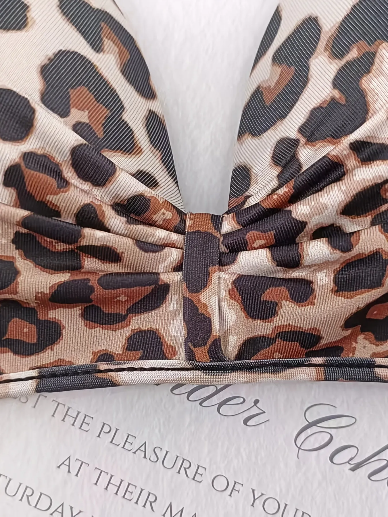 Leopard Print Push Up Thin Bra Set Push Up High Elastic Intimates Bra Comfort Bikini Panties