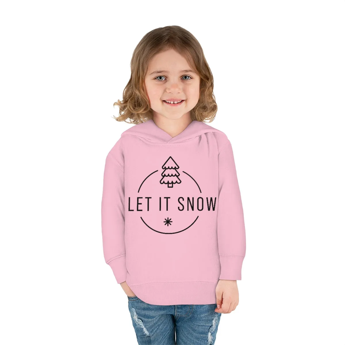 Let it snow Toddler Pullover Fleece Hoodie