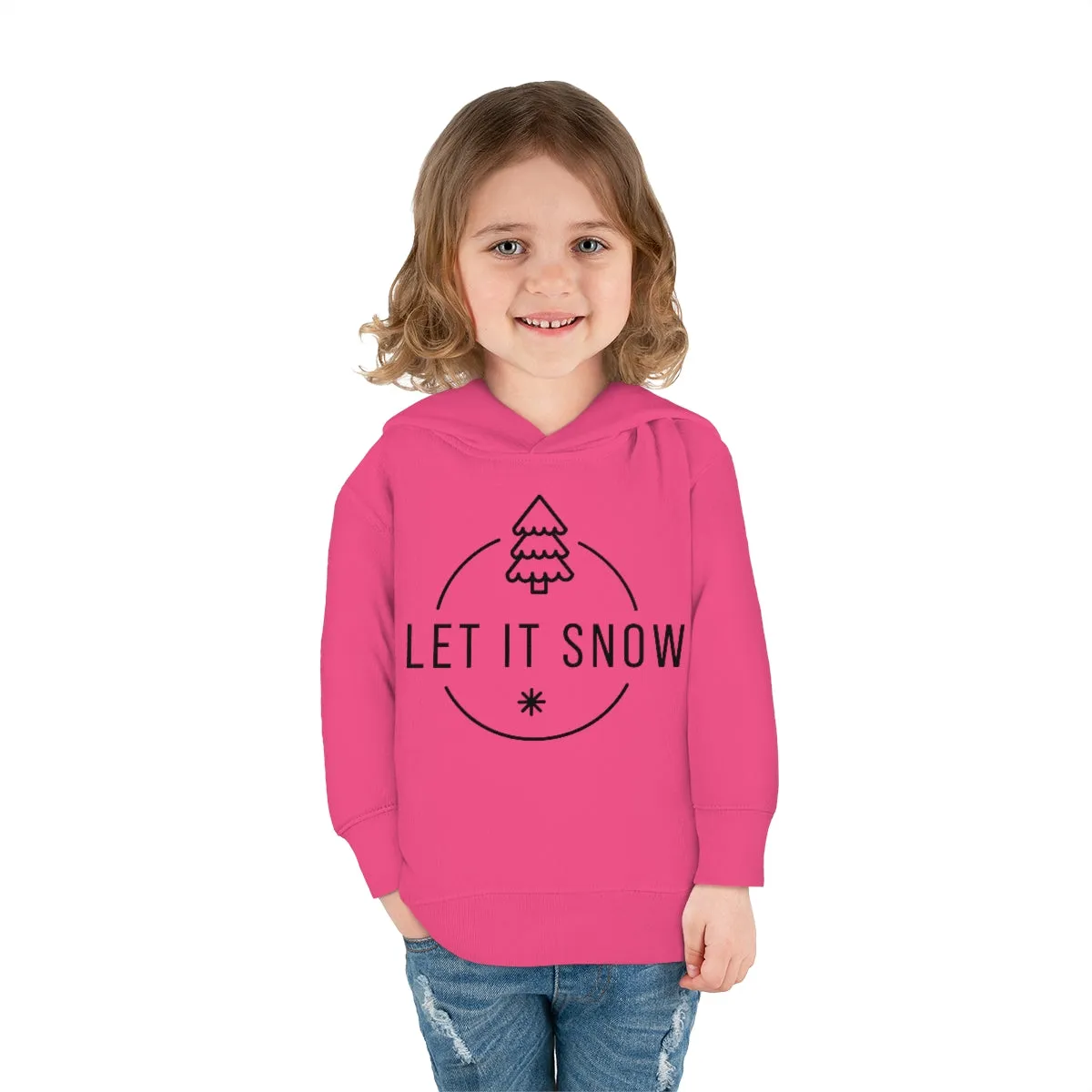 Let it snow Toddler Pullover Fleece Hoodie