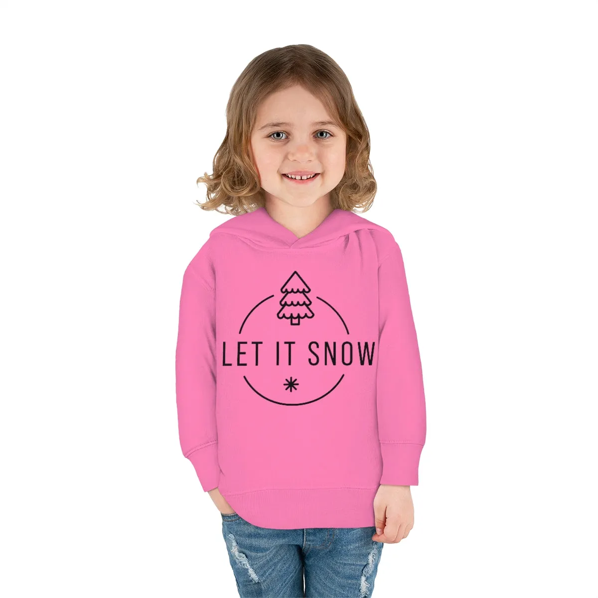 Let it snow Toddler Pullover Fleece Hoodie