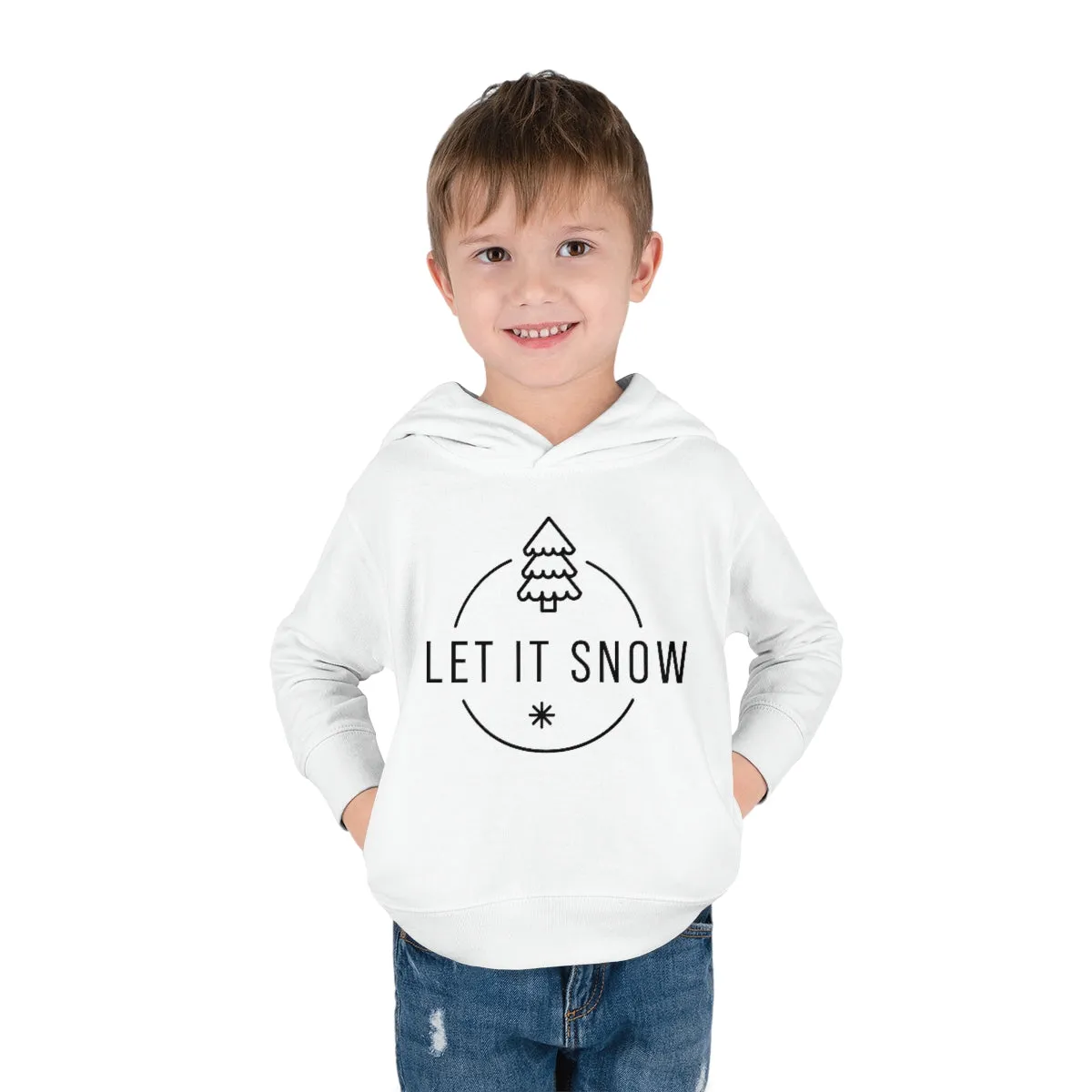 Let it snow Toddler Pullover Fleece Hoodie