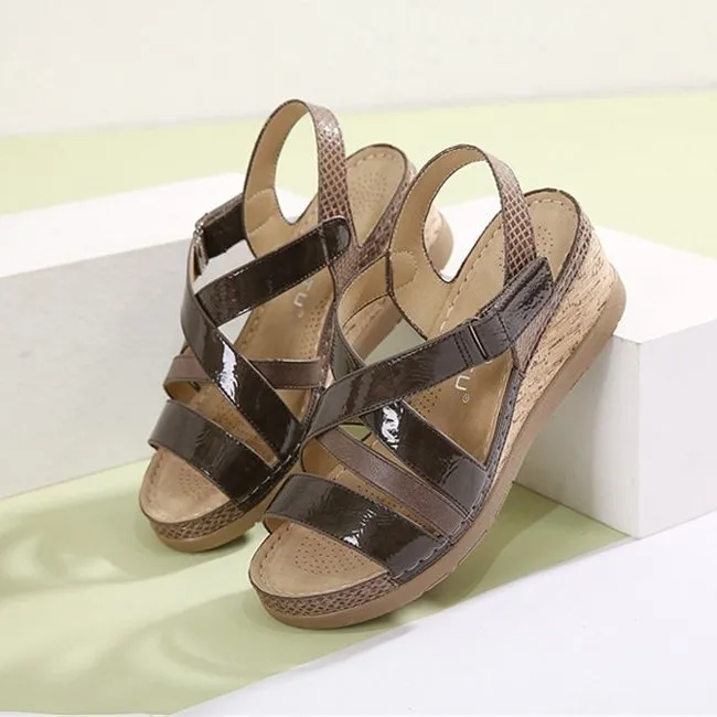 OCW Casual Women Sandals Breathable Walking Wedges Basic Leisure Summer