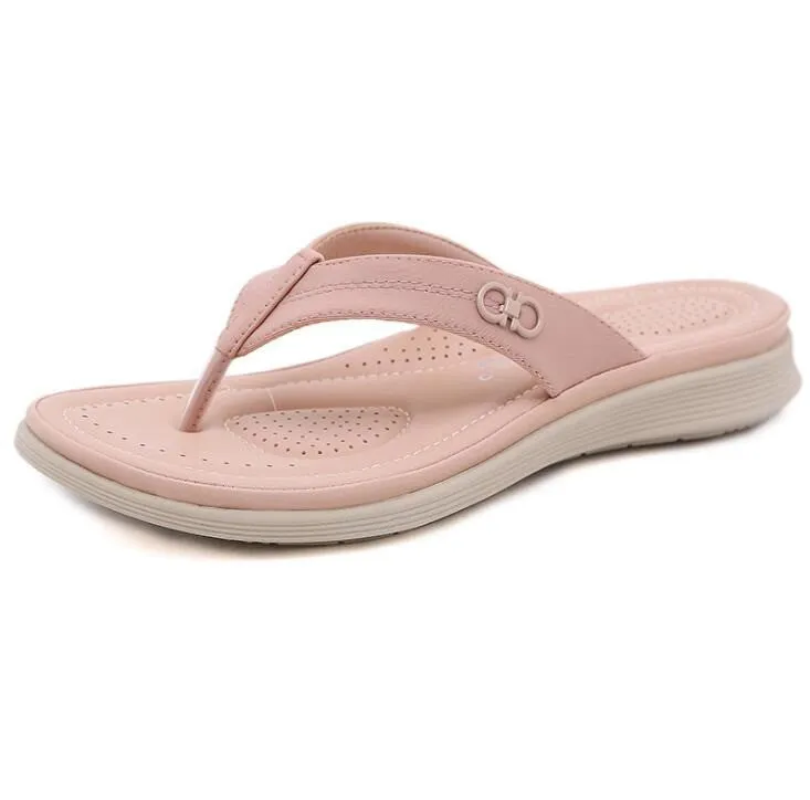 OCW Fashion Casual Women Flip Flops Super Soft Flat Comfortable Summer Beach Slippers