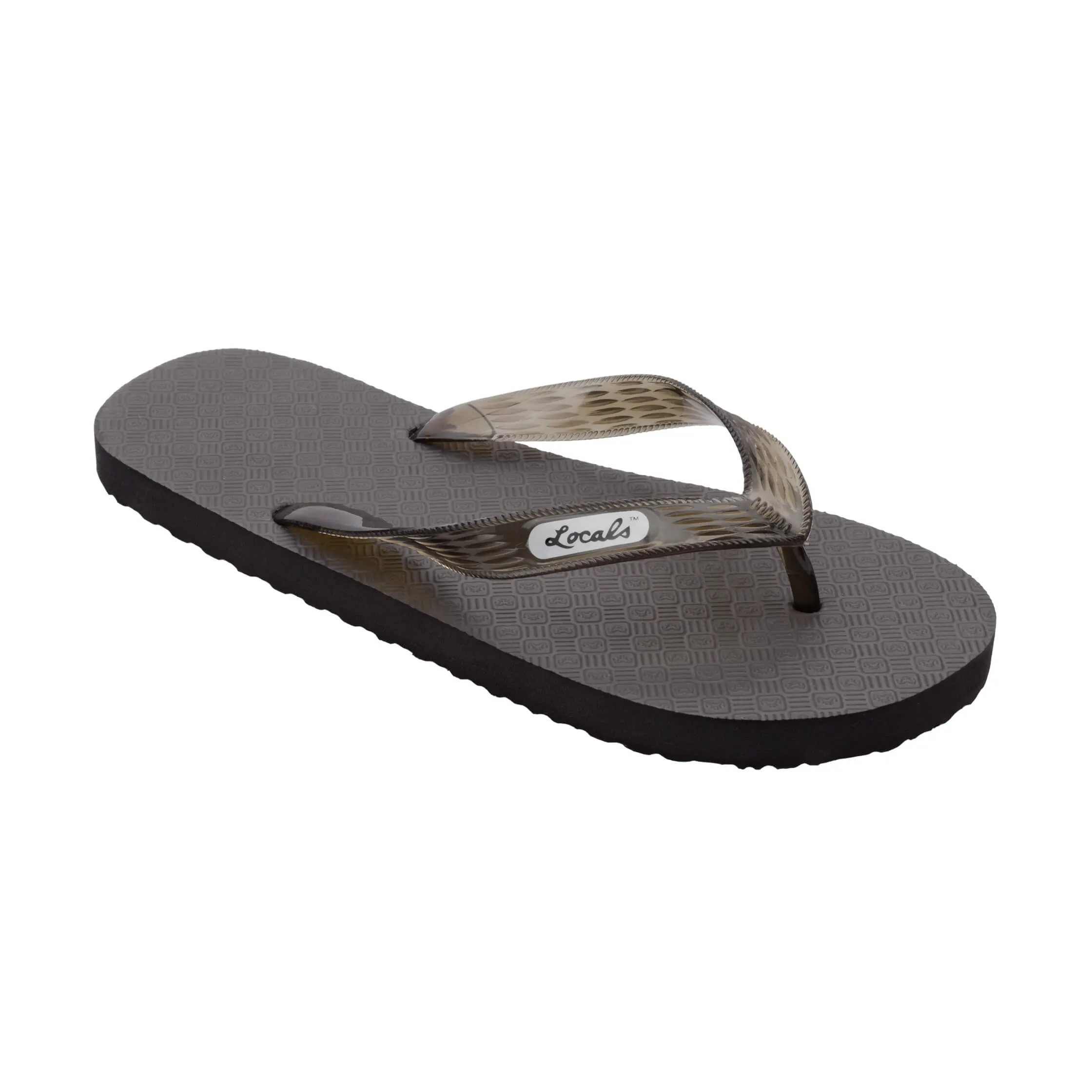 Original Women's Translucent Black Strap Slippah