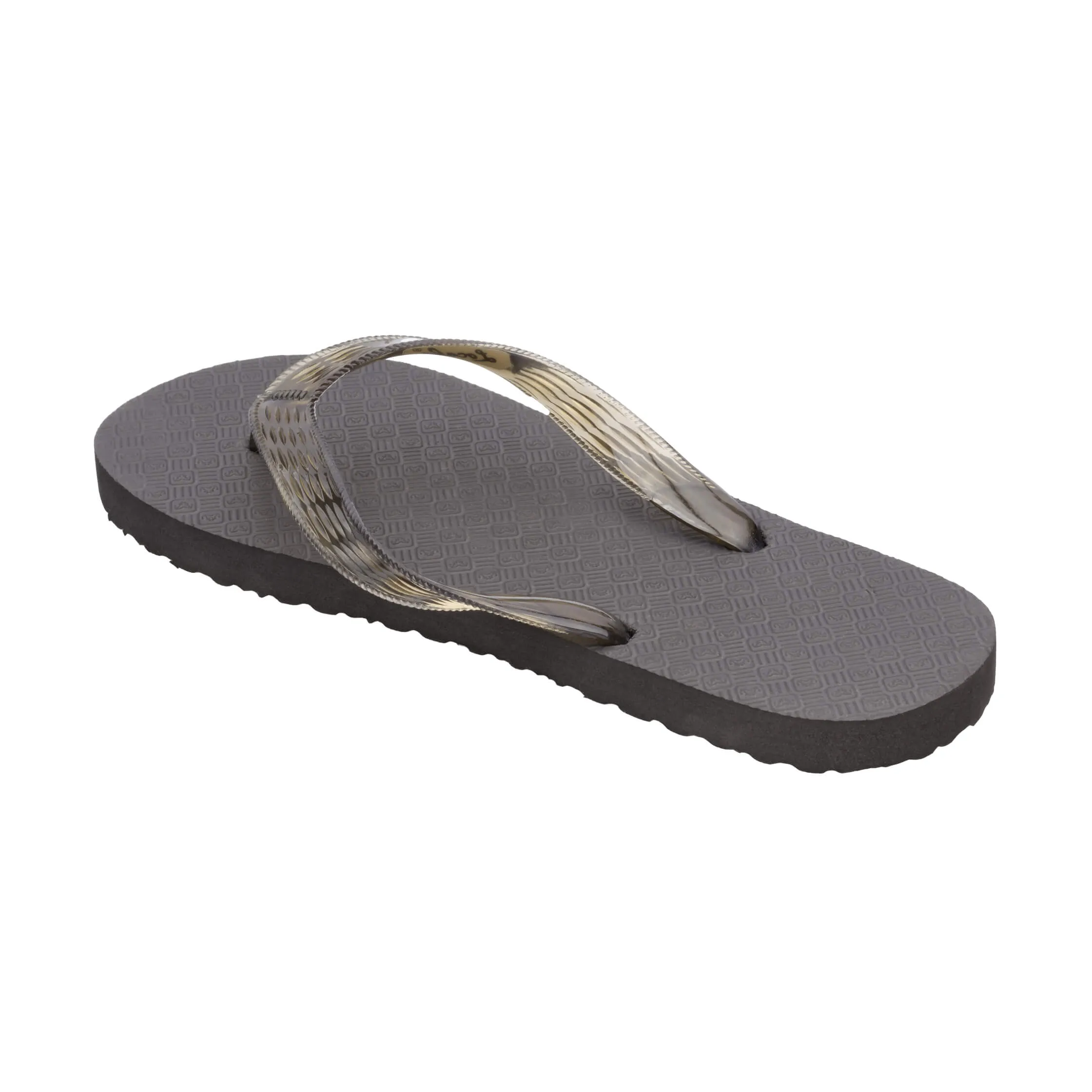 Original Women's Translucent Black Strap Slippah