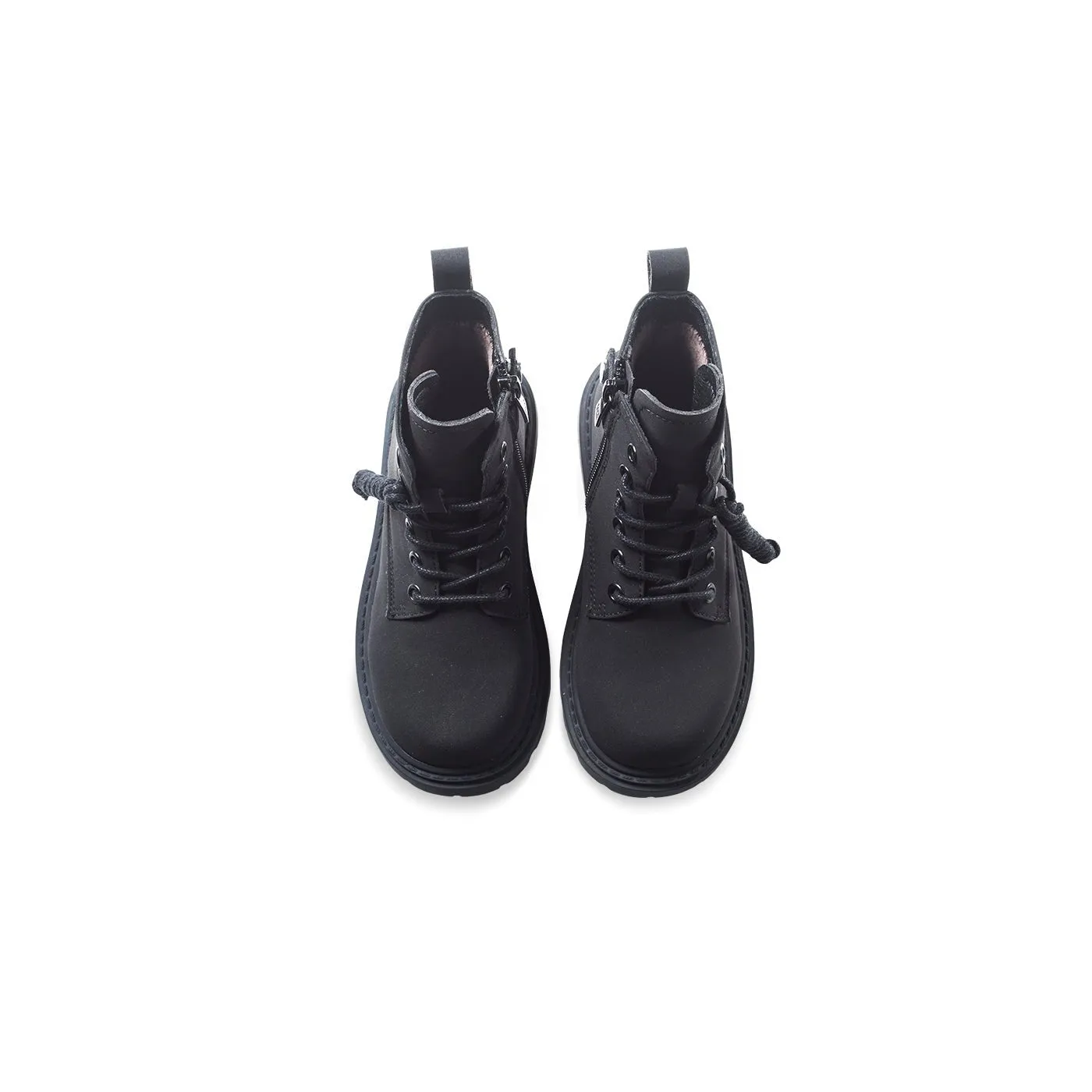 Pigtail Classic Kids Black Combat Boots