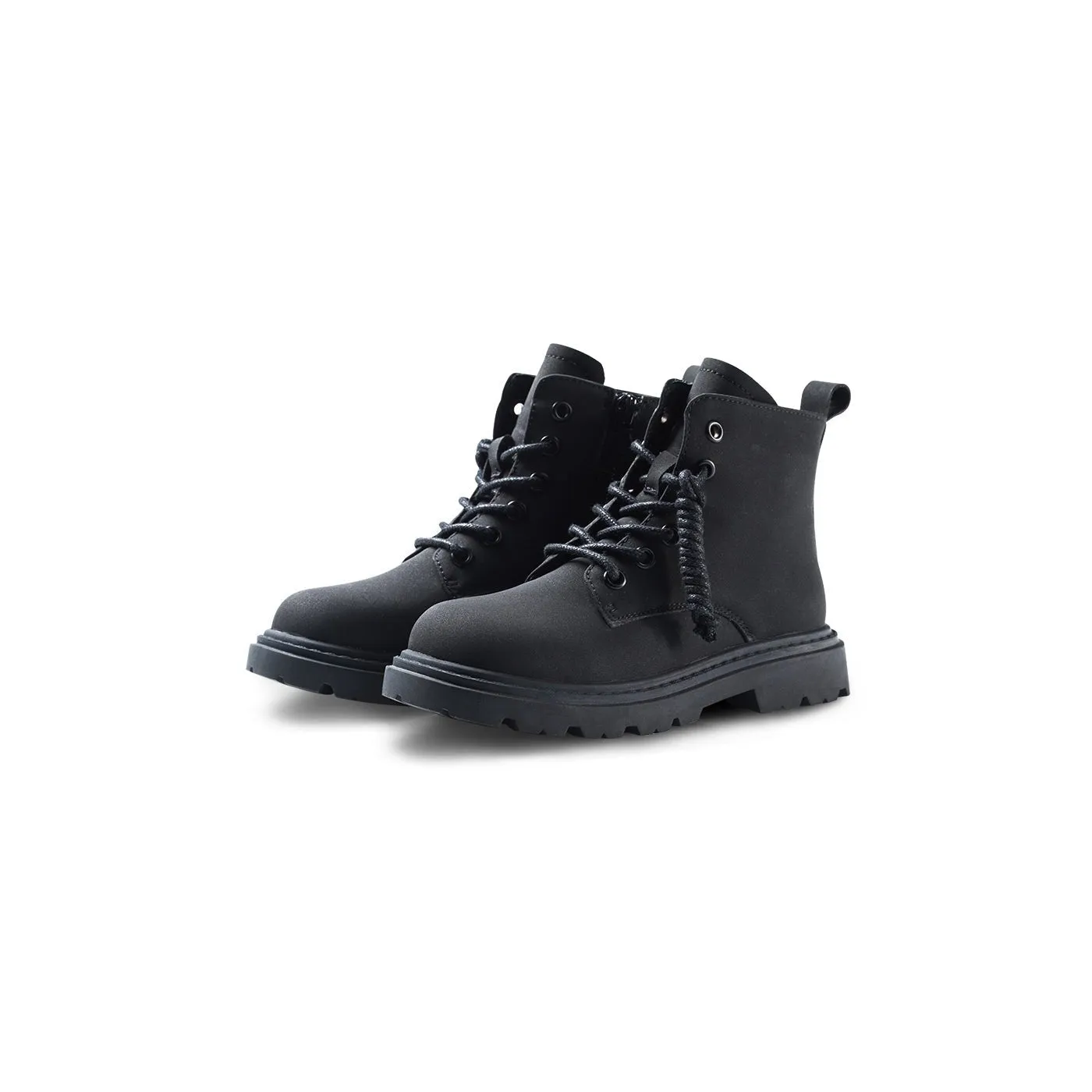 Pigtail Classic Kids Black Combat Boots