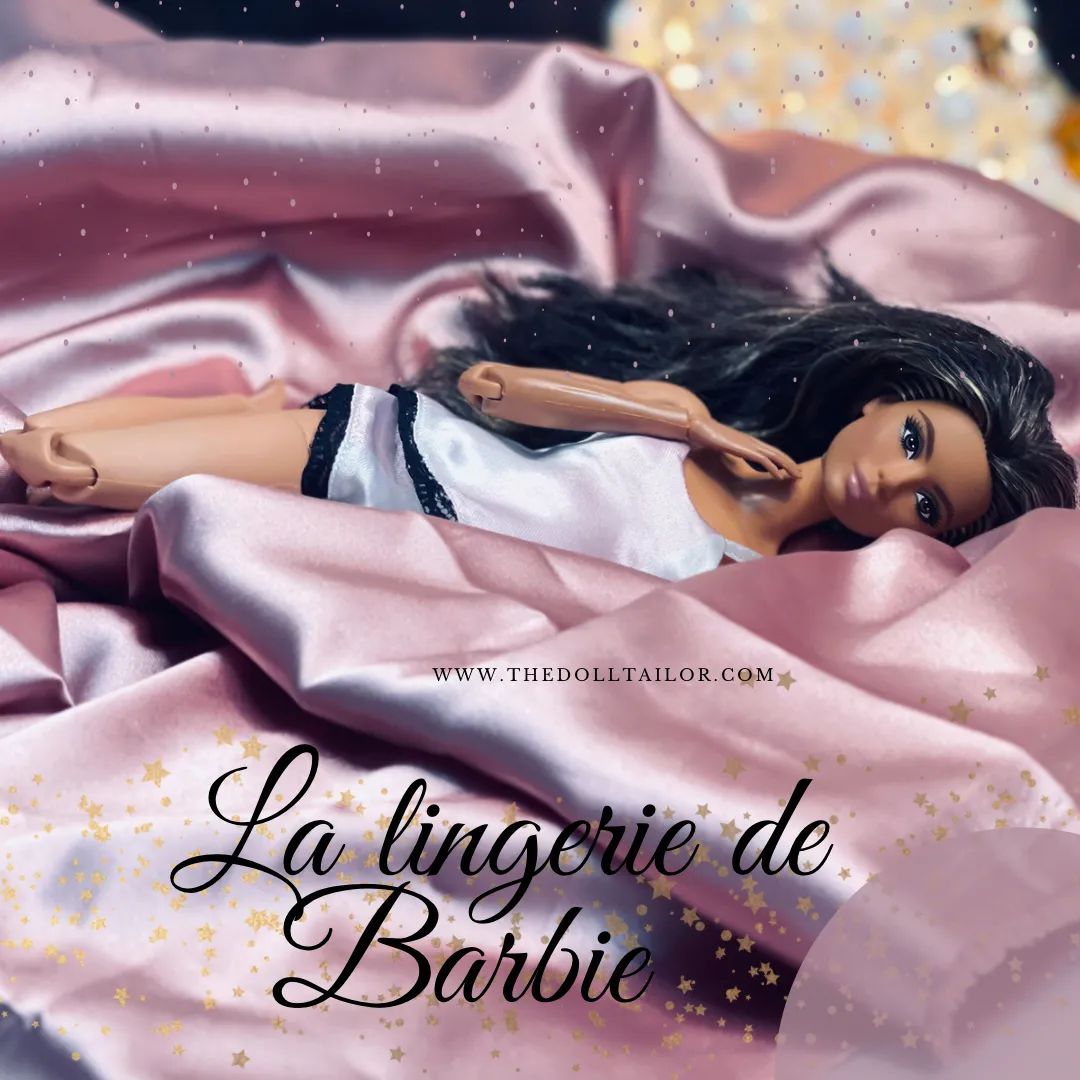 Pink satin sleepwear for Barbie Dolls