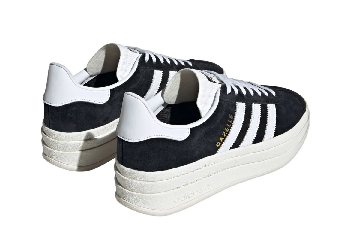 Pre-Order Black Gazelle Bold Swarovski Adidas Platform