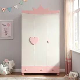 Princess Isabella Pink Wardrobe Cabinet