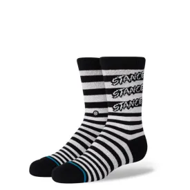 Stance Triple Stacked Kids Crew Socks - Black