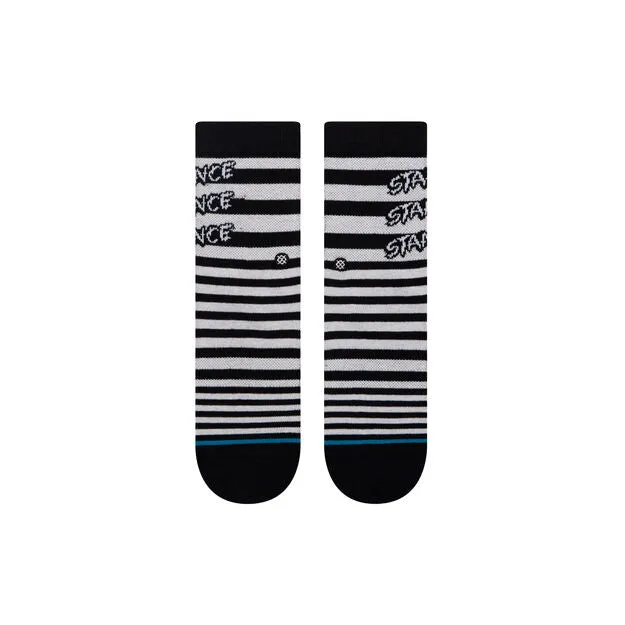 Stance Triple Stacked Kids Crew Socks - Black