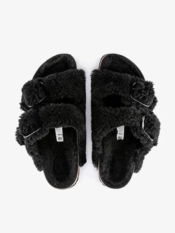 TEEK - Cork Sole Fluff Sandals