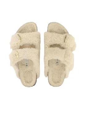 TEEK - Cork Sole Fluff Sandals