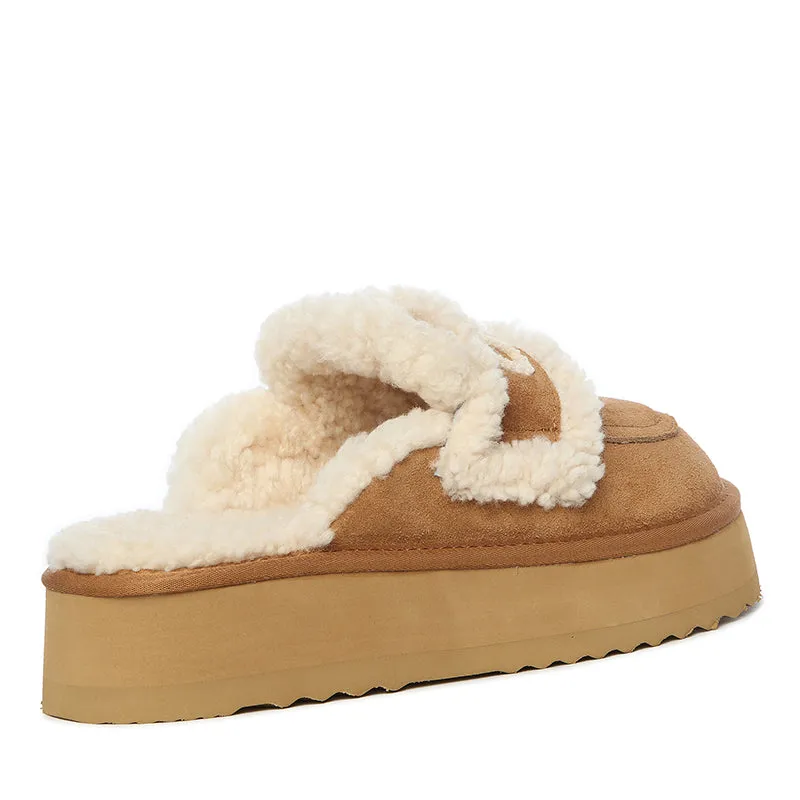 UGG Trisha Fluffy Platform Scuff