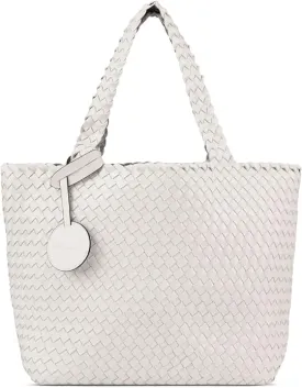 WOMEN'S ILSE JACOBSEN HANDBAG | WHITE / SILVER