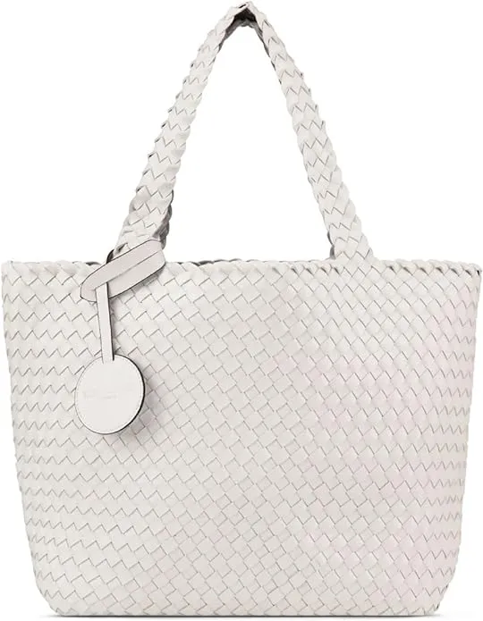 WOMEN'S ILSE JACOBSEN HANDBAG | WHITE / SILVER